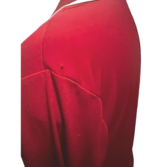 Lane Bryant Glamour VNeck Maxi Robe Wrap Dress Sz 14/16 (XL) Womens Red Long Sle - Picture 7 of 16